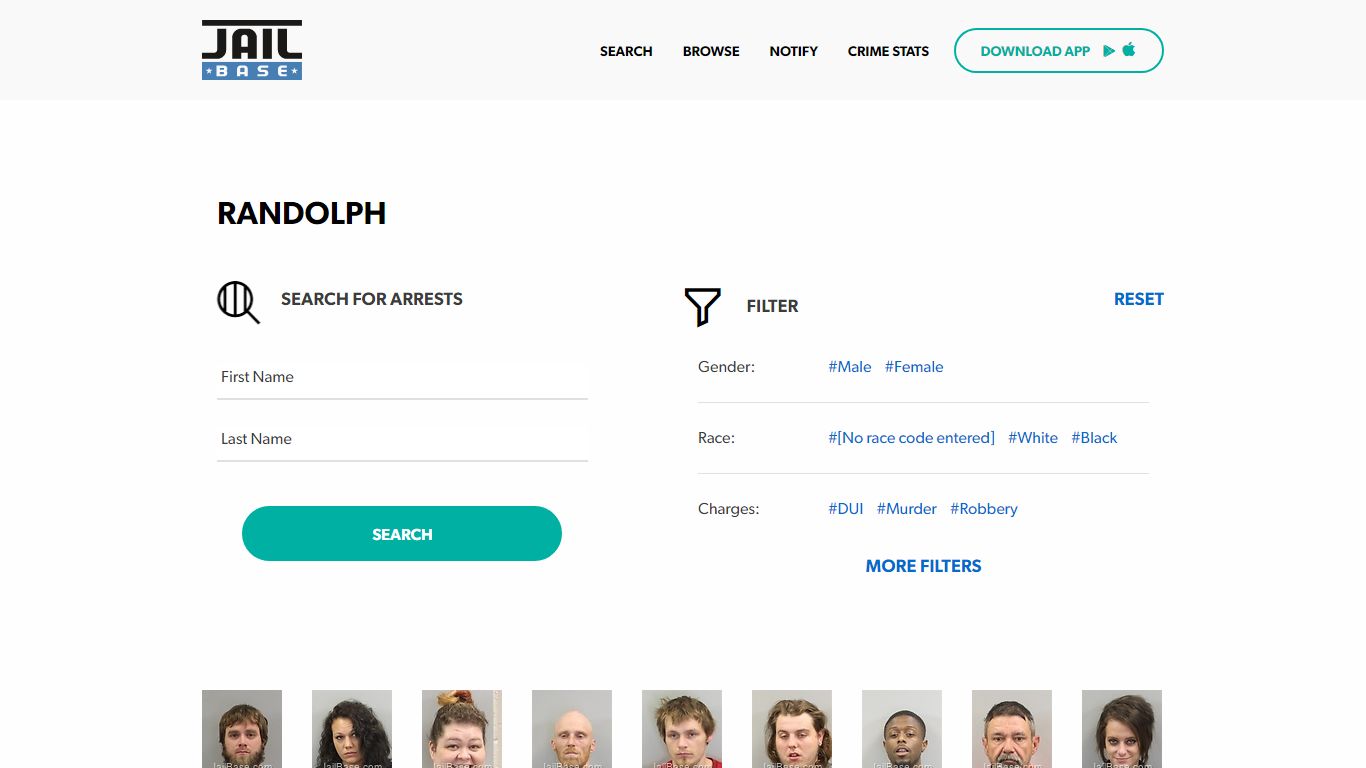 Randolph Jail Inmate Search and Mugshots | JailBase